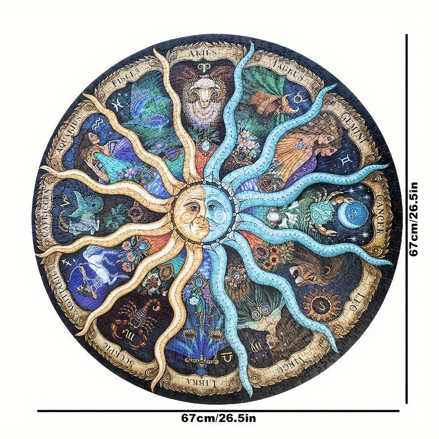 1000-teilige Runde Astrologie-Puzzle