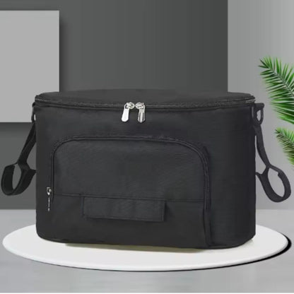 Multifunktionale Kinderwagen-Tasche mit Isolierfach und Feuchttuchspender