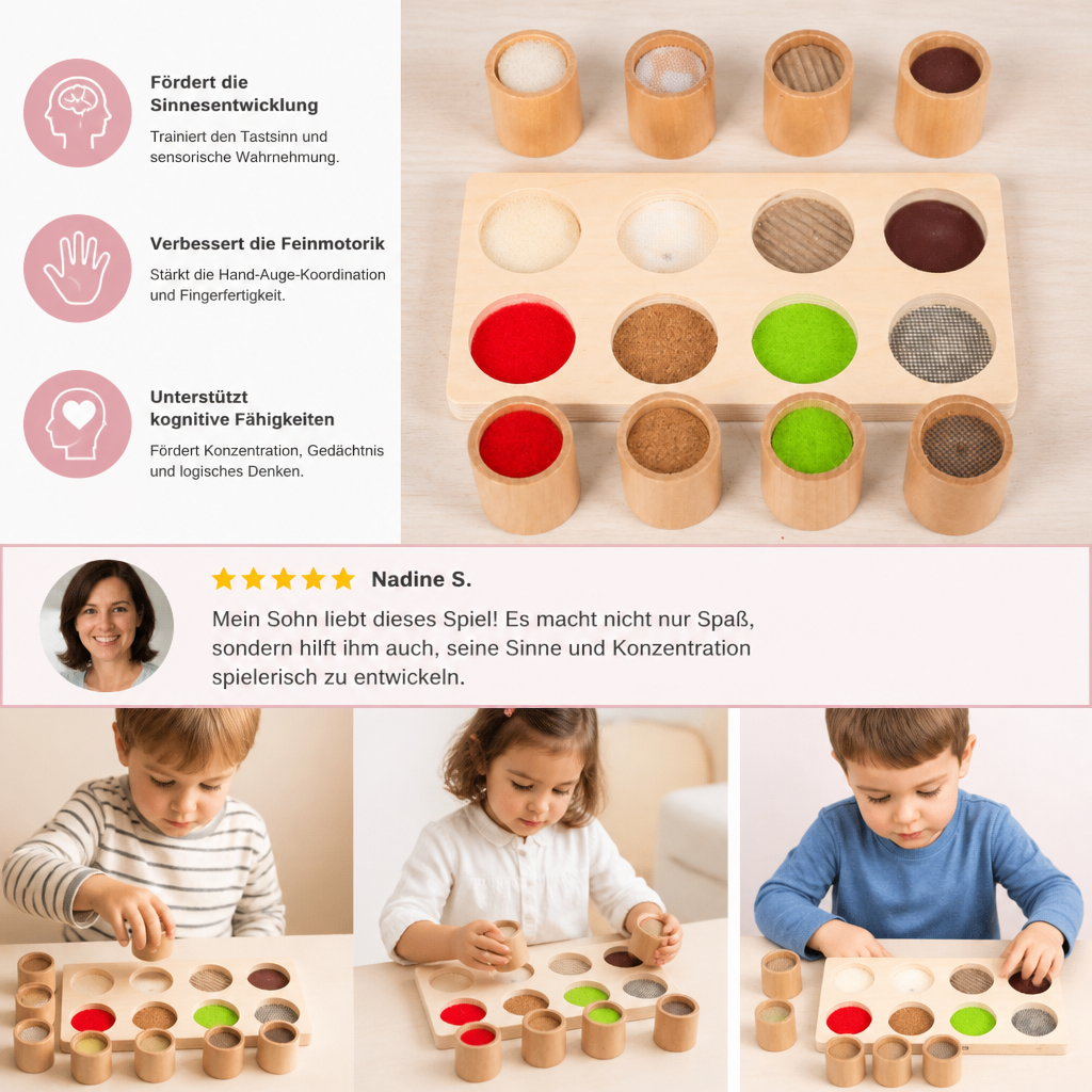 Montessori Fühlspiel – Sensorisches Lernspielzeug