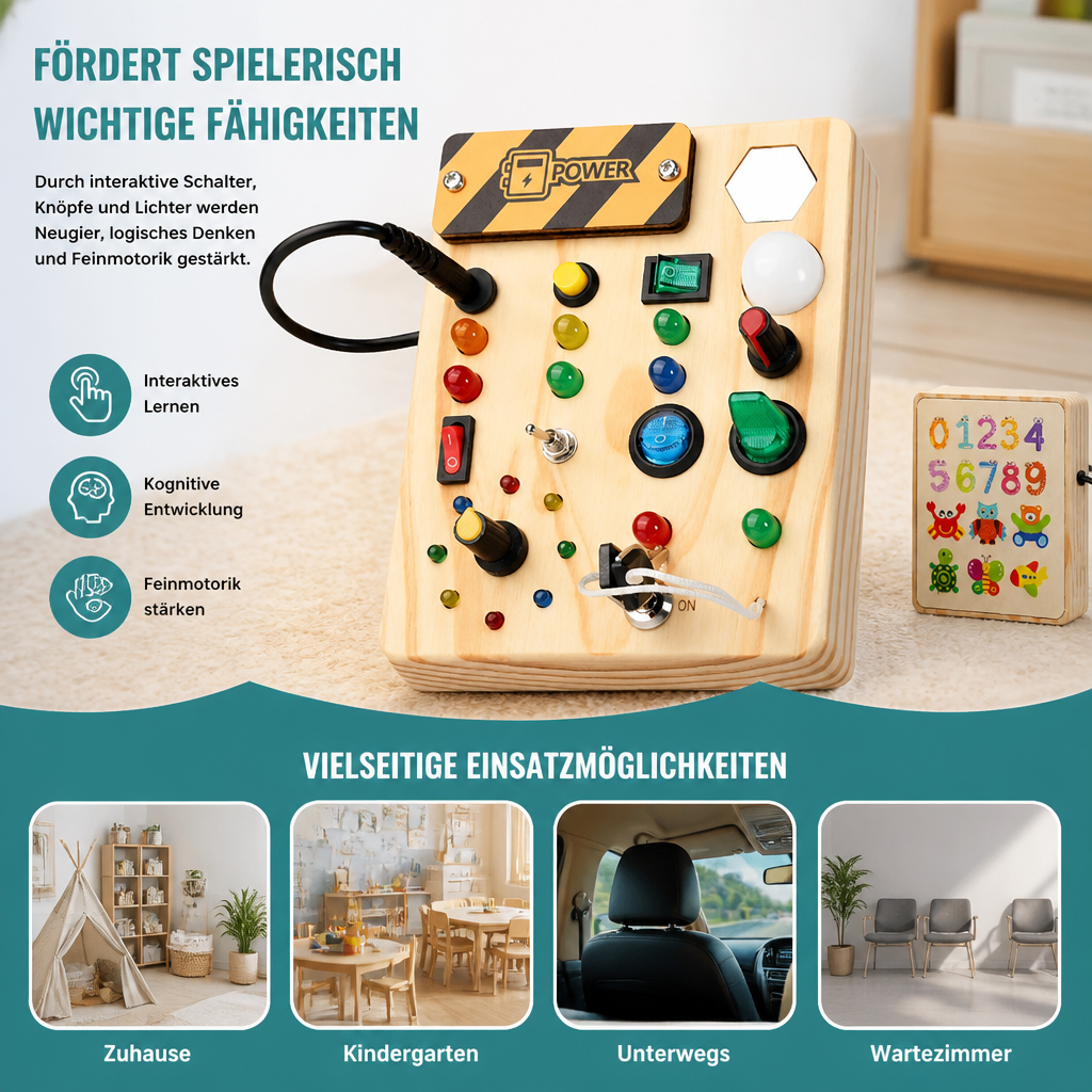 Interaktives Montessori Lernbrett für Kinder