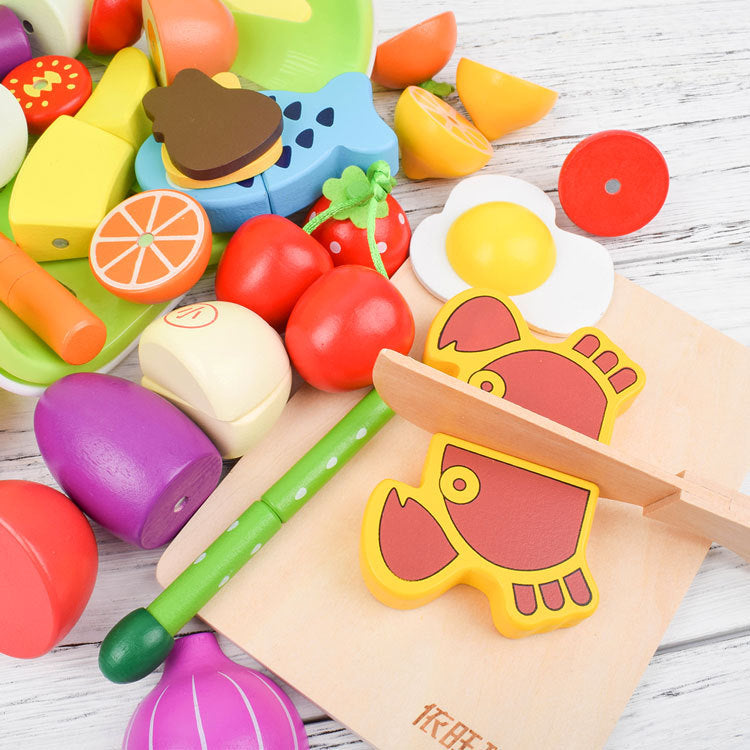Montessori Schneide Spielset aus Holz