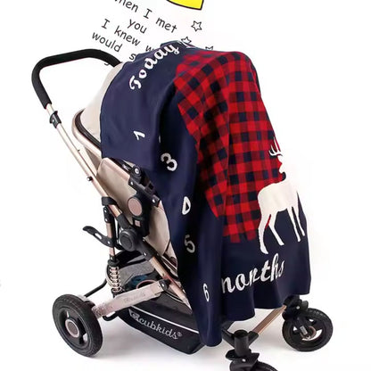 Baby Meilenstein Decke – Monatsmarker für Babyfotos