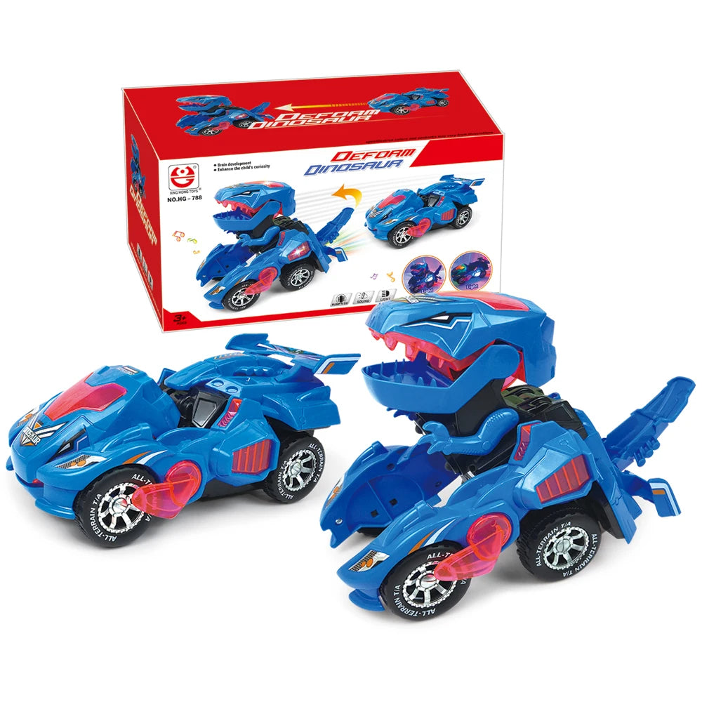 Dino-Transformer Auto – Automatische Verwandlung Mit Licht & Sound