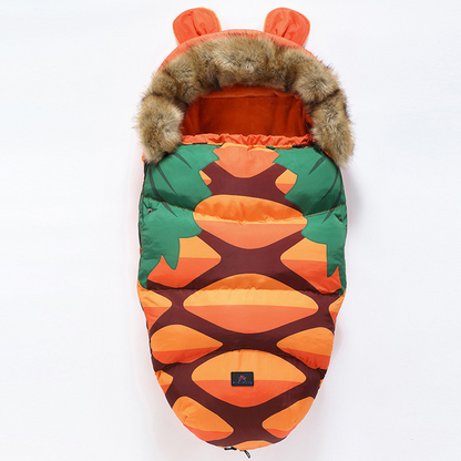 Warmer Kinderwagenschlafsack mit Kapuze für Babys und Neugeborene