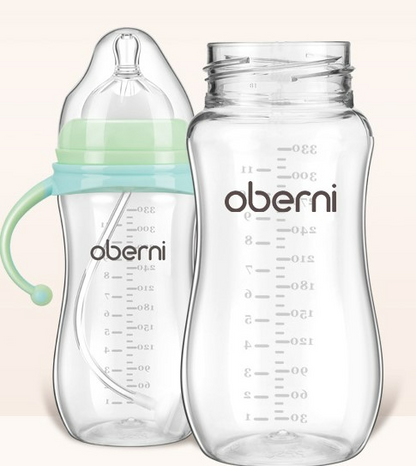 Babyflasche mit Griff – Weithalsflasche für Neugeborene