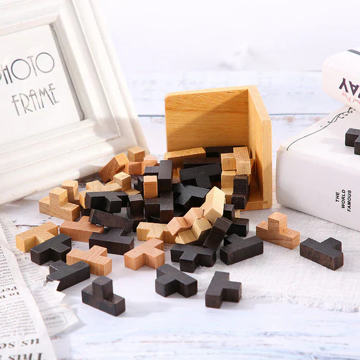 3D Holz-Puzzle - Denkspiel Meister