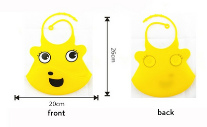 Baby Lätzchen aus Silikon mit Auffangschale – Wasserdicht & Verstellbar