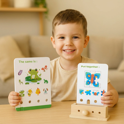 Holz Logik Entschlüsselungs Lernspiel für Kinder - Frühe Fähigkeiten Fördern