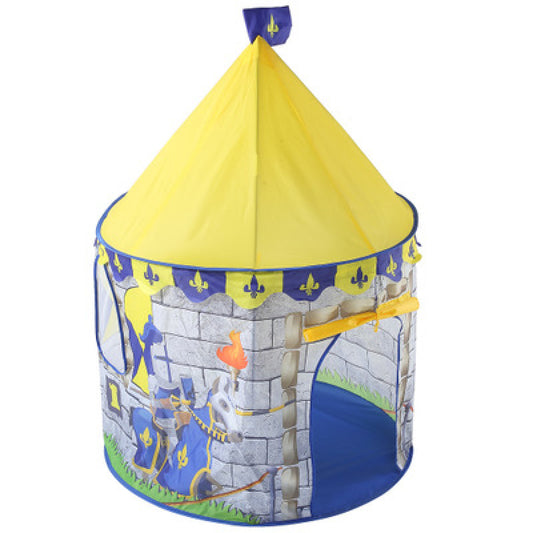 Ritter Spielzelt für Kinder mit Burgdesign und Tragetasche
