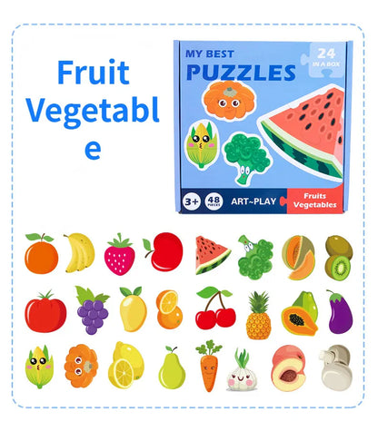 Lernspaß mit bunten Motiven – Pädagogisches Kinderpuzzle