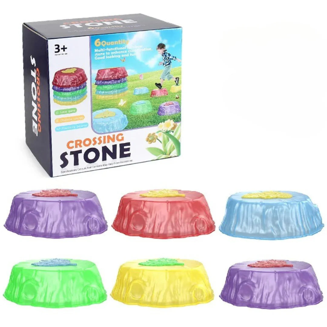 Springen & Balancieren - Leuchtende Balance-Steine für Kinder