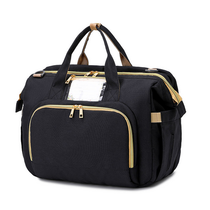 3-in-1 Wickeltasche mit tragbarem Babybett