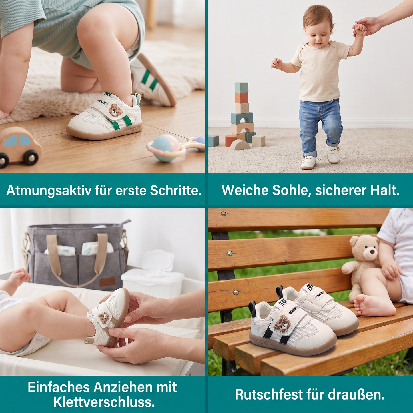 Atmungsaktive Lauflernschuhe für Babys & Kleinkinder – Weiche, rutschfeste Sohle