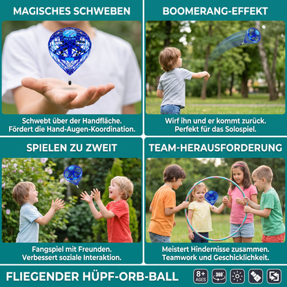 Fliegender Hüpf-Orb-Ball – Magisches Schwebe- & Wurfspielzeug für Kinder