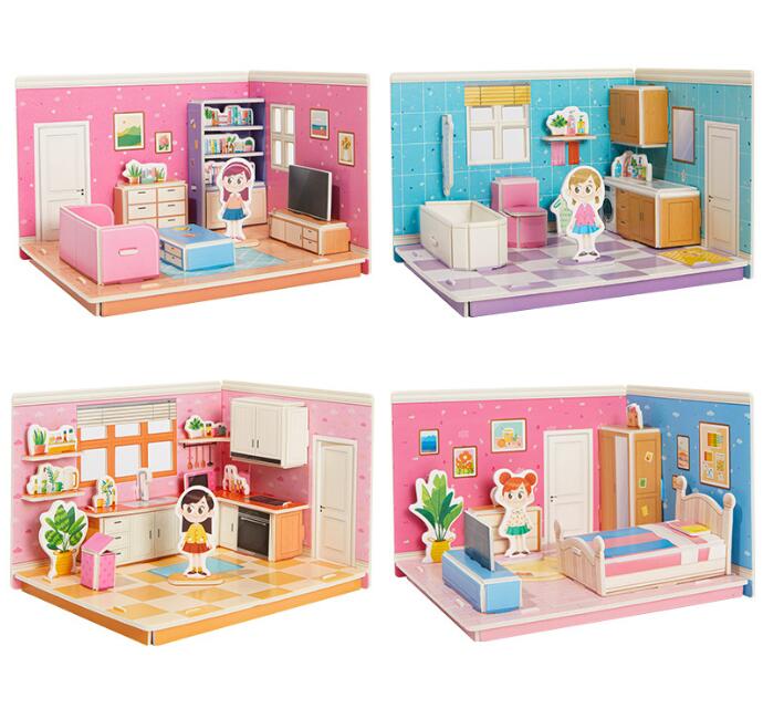 Kreatives 3D-Puzzle – Traumhaus zum Spielen & Gestalten