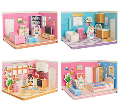 Kreatives 3D-Puzzle – Traumhaus zum Spielen & Gestalten