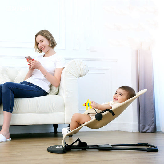 Babywippe mit ergonomischem Sitz – Leichte Schaukelwippe für Neugeborene