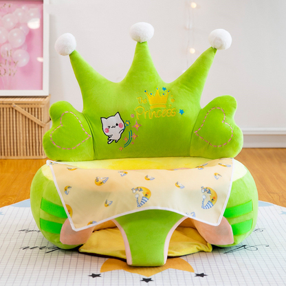 Sitzhilfe für Babys mit Spielbogen – Weicher Lernstuhl zum Sitzenlernen