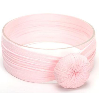 Baby Turban Stirnband Mädchen – Weiches Knotenmuster Haarband