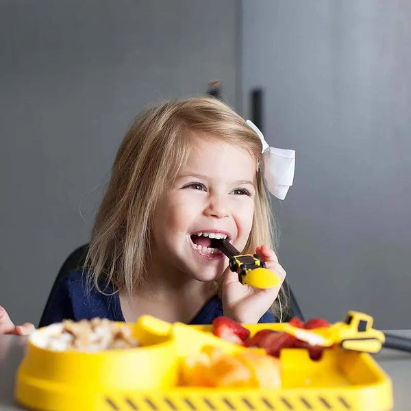 Bulldozer Kindergeschirr Set