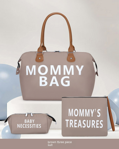 3-teiliges Mamataschen-Set – große Wickeltasche für Babyutensilien