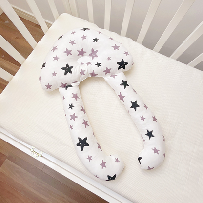 Baby Lagerungskissen mit Kopfstütze – Ergonomisches Stützkissen für Babys