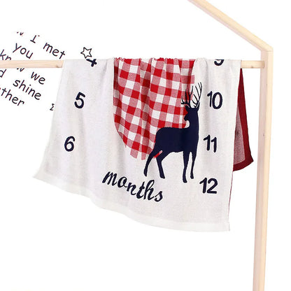 Baby Meilenstein Decke – Monatsmarker für Babyfotos