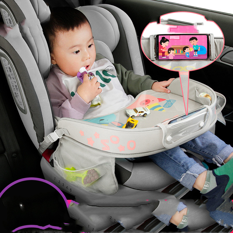 Baby Tisch Tray für Auto – Praktische Aufbewahrung und Telefonhalter