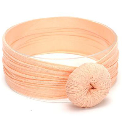 Baby Turban Stirnband Mädchen – Weiches Knotenmuster Haarband