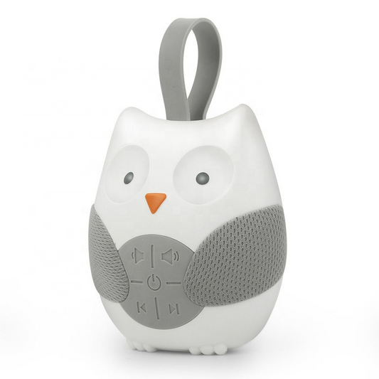 Einschlafhilfe Eule mit Musik & Geräuschen – Tragbarer Soundmaschine für Babys
