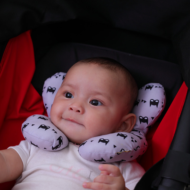 Baby-Nackenkissen für Autositz, Kinderwagen und Reisen