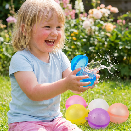 Wiederverwendbare Wasserballons – Selbstschließend & Silikon
