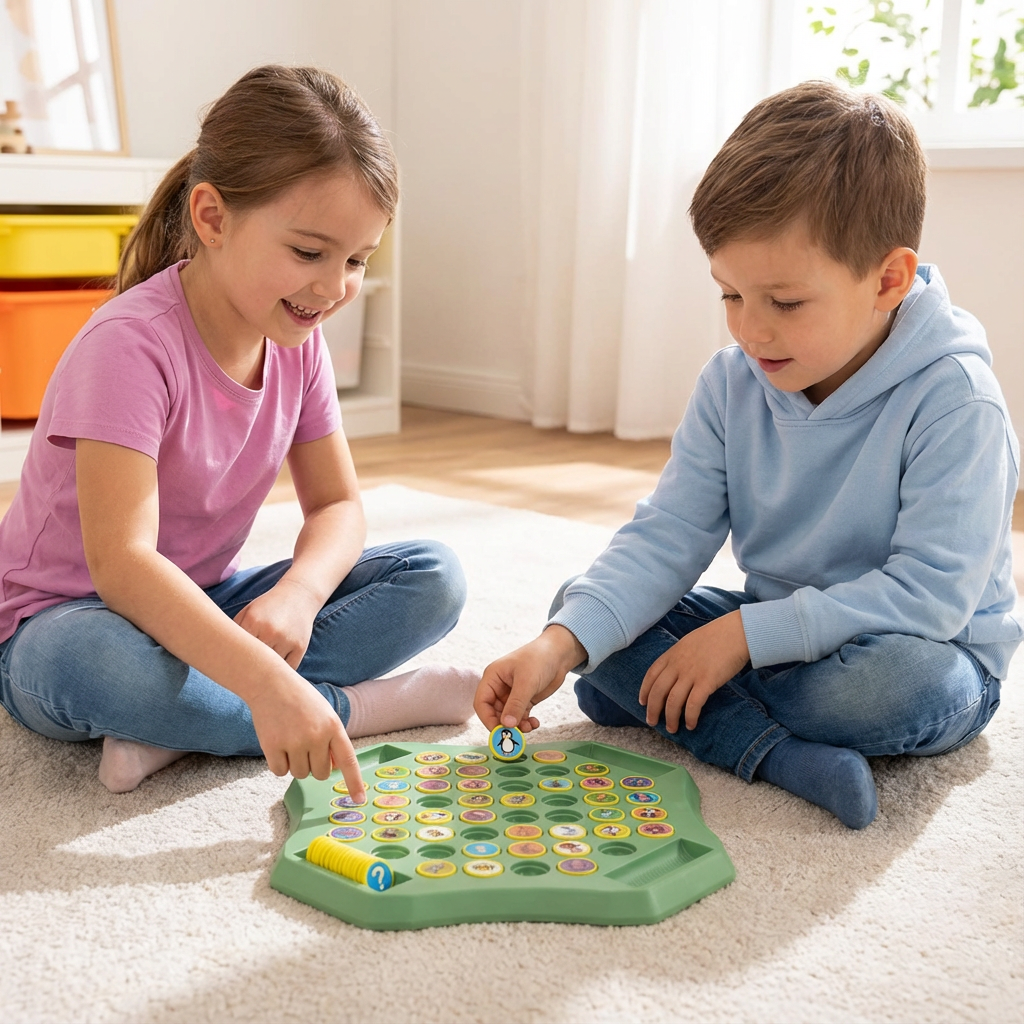 Memory Tiermünzen Familien Spielbrett