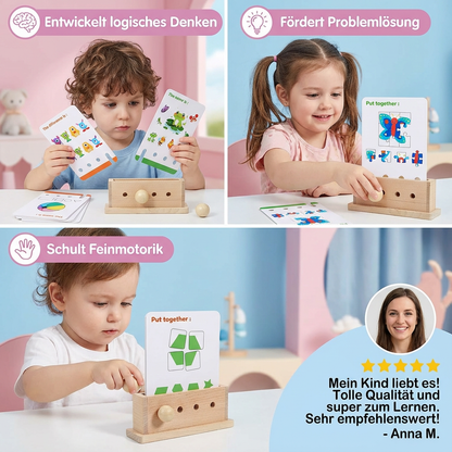 Holz Logik Entschlüsselungs Lernspiel für Kinder - Frühe Fähigkeiten Fördern