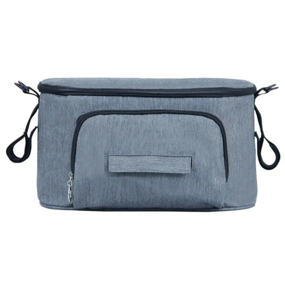 Multifunktionale Kinderwagen-Tasche mit Isolierfach und Feuchttuchspender