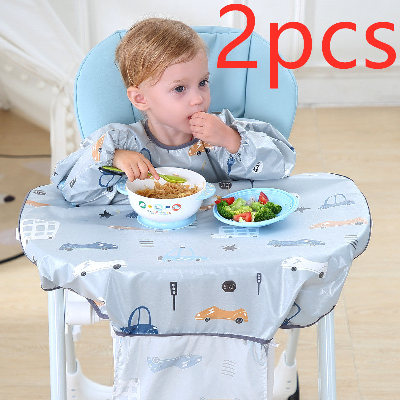 Baby Lätzchen mit Ärmeln – Wasserdichtes Kinderessen Lätzchen