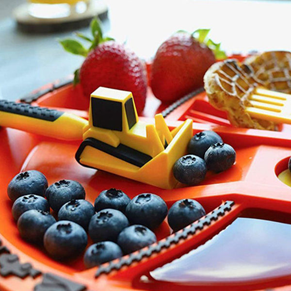 Bulldozer Kindergeschirr Set