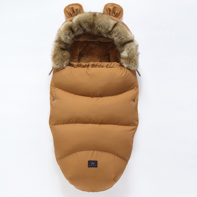 Warmer Kinderwagenschlafsack mit Kapuze für Babys und Neugeborene