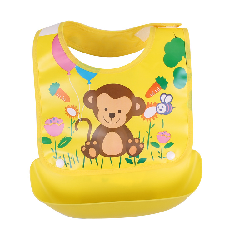 Baby Lätzchen mit Auffangschale – Wasserdichtes, Buntes Design für Mahlzeiten