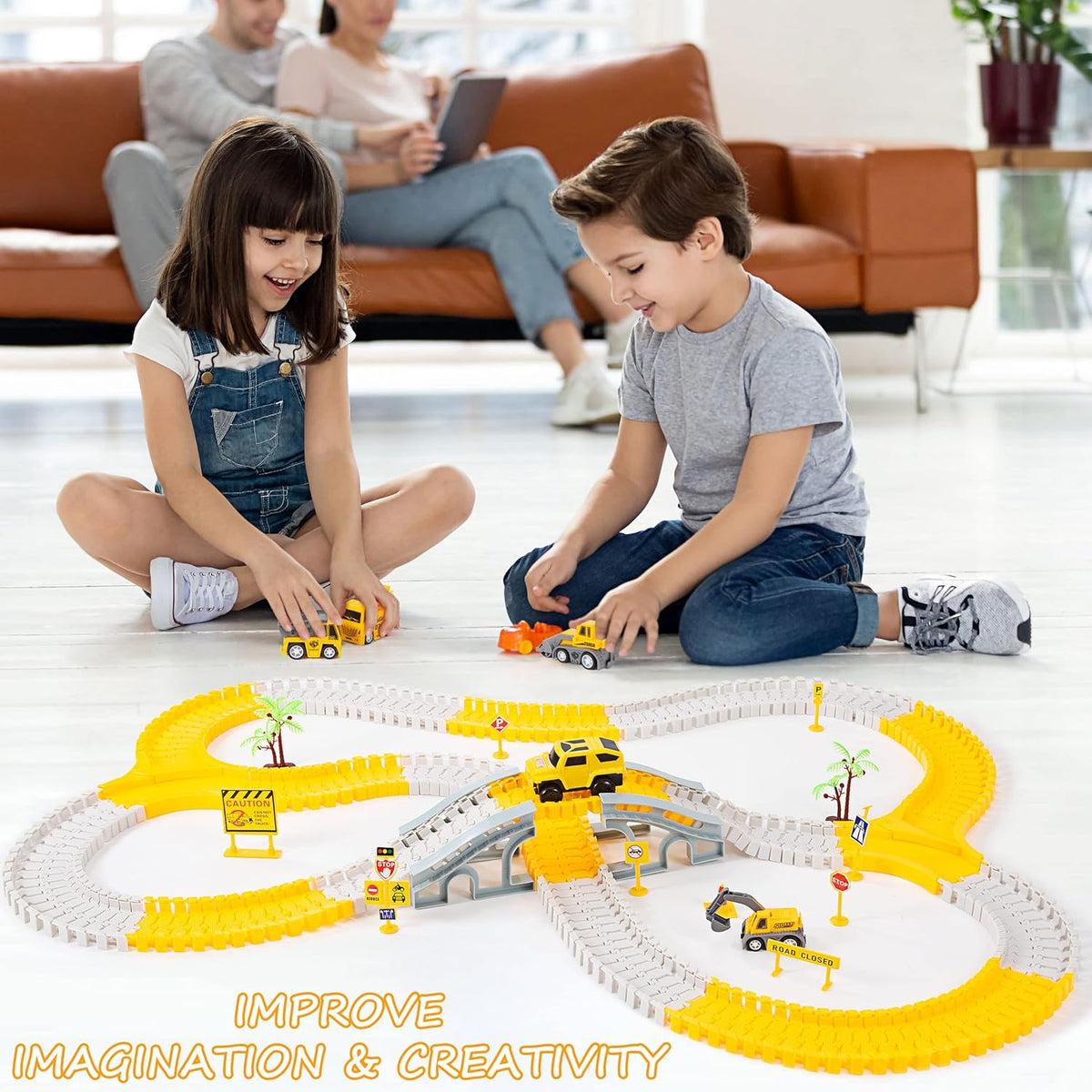 Gestalte Deine Eigene Baustelle – Flexibles Rennstrecken-Set