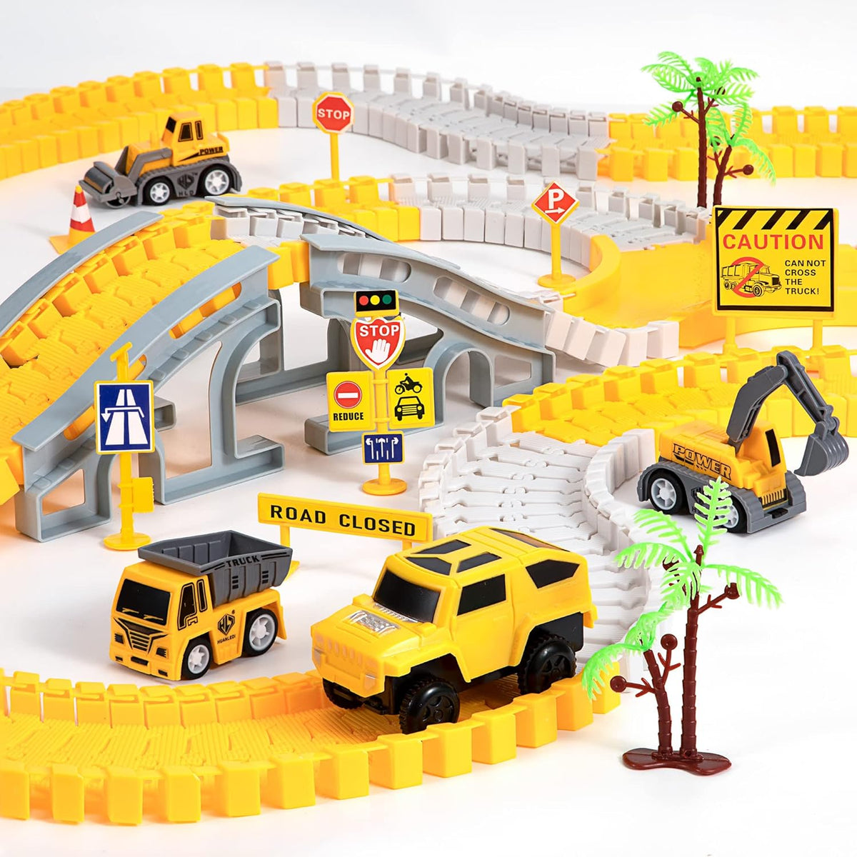 Gestalte Deine Eigene Baustelle – Flexibles Rennstrecken-Set