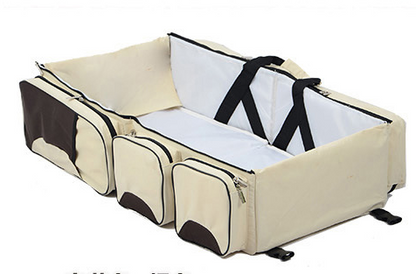 Praktisches Baby Reisebett mit Aufbewahrungstaschen – Faltbares Babybett