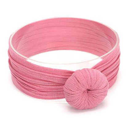 Baby Turban Stirnband Mädchen – Weiches Knotenmuster Haarband
