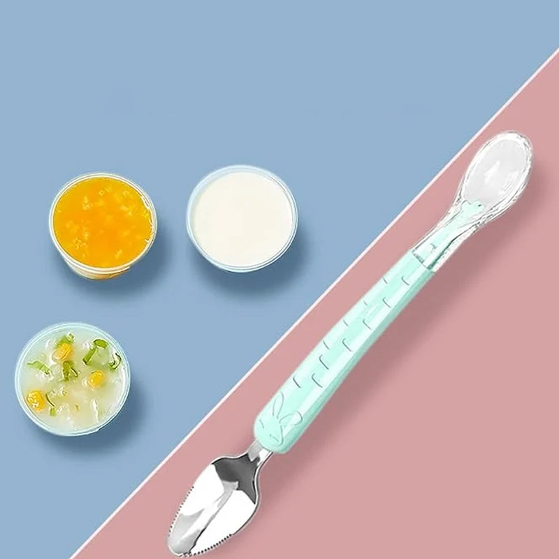 2-in-1 Silikon Löffel für Babys