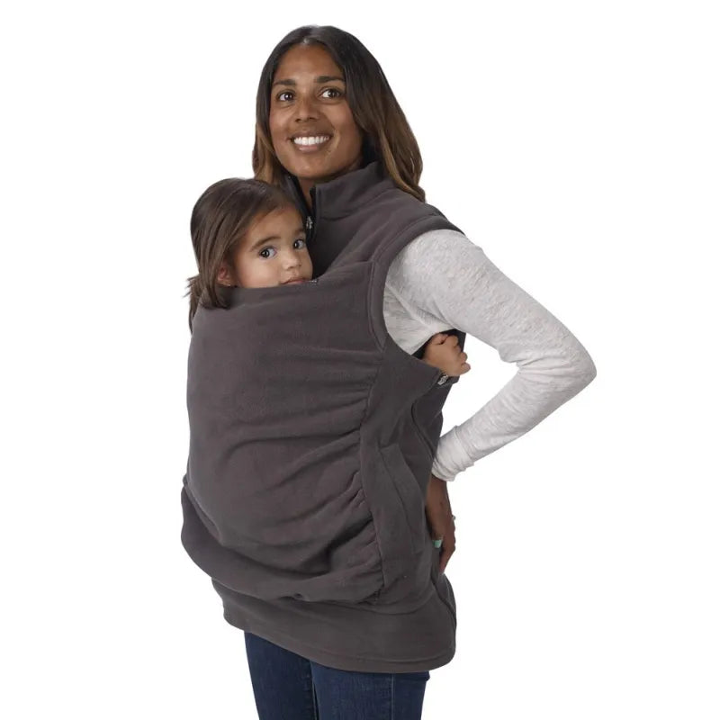 Babytrage Jacke aus Fleece – Kuschelige Tragejacke für Mama und Baby