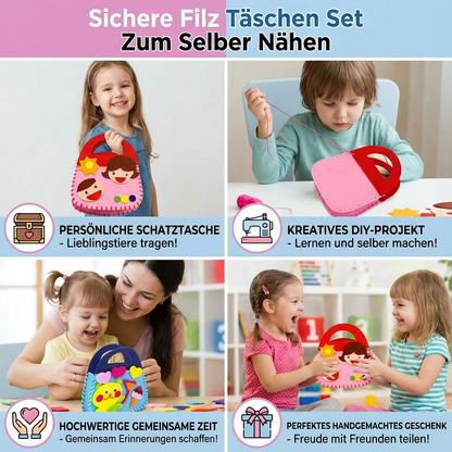Sicheres Filz Täschen Set Zum Selber Nähen