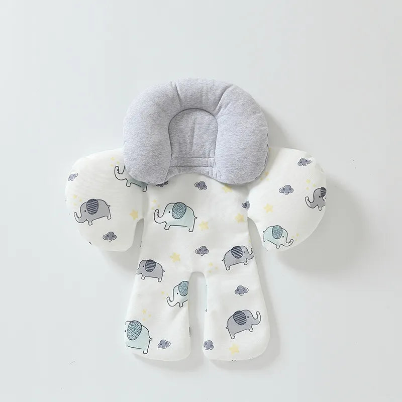 Baby Sitzverkleinerer mit Kopfstütze – Weiches Kissen für Babyschale & Kinderwagen