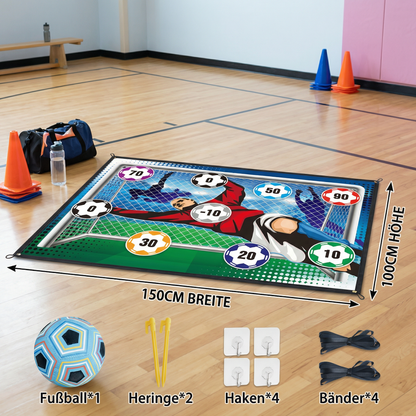 Klebende Fußball Zielschuss Wand  – Indoor & Outdoor Trainings- und Spielset