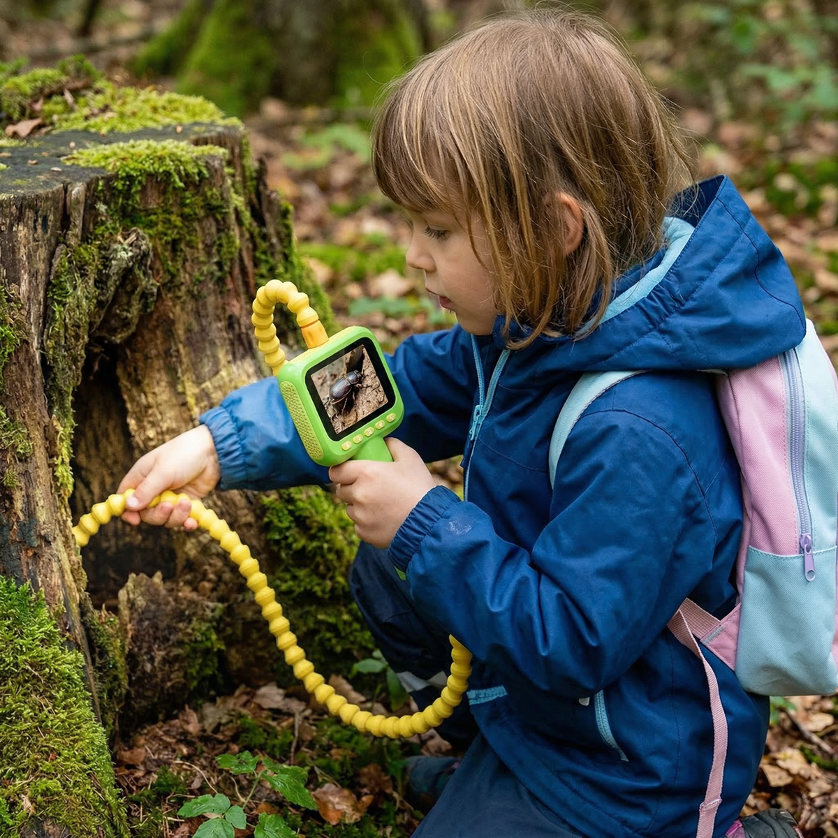 Kinder Entdecker Kamera – Unterwasser & Natur Exploration Spielzeug mit Licht & Display