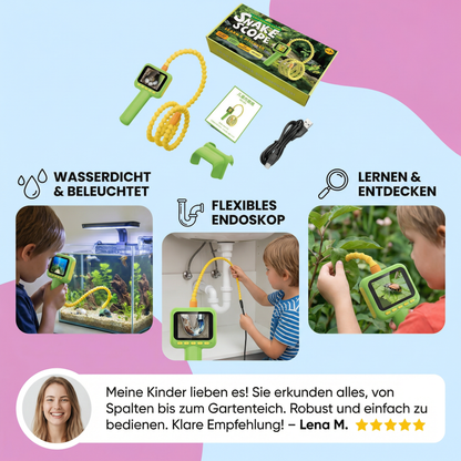 Kinder Entdecker Kamera – Unterwasser & Natur Exploration Spielzeug mit Licht & Display